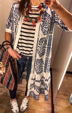 End Of Summer Party Outfit, Anthropologie Clothing Outfits, Quirky Fashion Summer, Boho Chic Outfits Casual, Pajamas Fashion, Look Boho Chic, Looks Jeans, Home Wear Women, Home Wear Women Pajamas