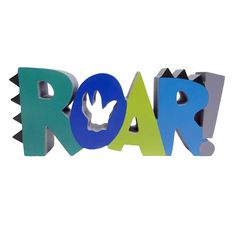 the word roar is made out of colorful letters