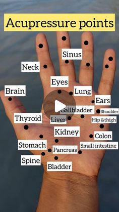 Foot Acupressure Points, Hand Acupressure Points, Accupunture Points Acupuncture, Pressure Points Chart, Hand Pressure Points, Body Pressure Points, Healing Reflexology, Reflexology Points, Acupressure Point