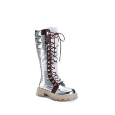 Iamjenniferle Driftwood 8 Year Anniversary Limited Edition Boots Excellent Condition Look Brand New Worn Once With Lace And Fur 8 Year Anniversary, Metallic Boots, Make Color, Year Anniversary, Lace Up Boots, Shoe Laces, Custom Made, Limited Edition, Conditioner