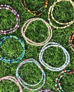 Just in time for summer ➵ Mystery seed bead necklaces!! 🌴☀️ Featuring an array of colors and patterns, these necklaces are the perfect surprise to unwrap and wear this season! #seedbeadnecklaces #mysterynecklaces #summervibes Summer Vibes, Seeds, Beaded Necklace, Beads, Pattern, Color