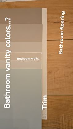 the different shades of paint are labeled in white and grays, with text below them