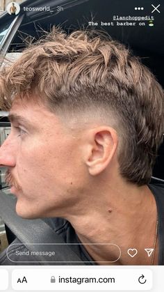 Firefighter Haircut, Short Haired Mullet Men, Haircut For Short Hair Men, Short Men Mullet, Mullet With Fade, Blonde Men Haircut, Curly Hairstyles Men Short, Burst Fade Straight Hair Men, Blonde Burst Fade