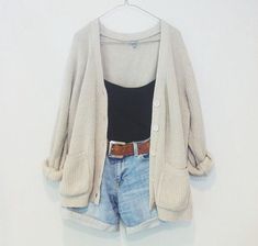 Long Cardigan Outfit, Cardigan Outfits, Cardigan Long, Mode Vintage, Outfits Ideas, Denim Jean, Outfits Casuales