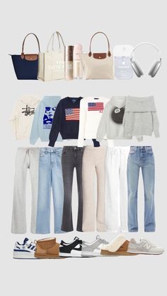 Sieh dir die Shuffles von jinte1019 an. White Longchamp, Navy Blue Longchamp, Vanilla Girl Outfits, Blue Longchamp, Outfits Uggs, Stussy Sweatshirt, Girl Outfit Ideas, Uggs Outfits, How To Have Style