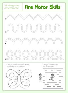 the printable worksheet for fine motor skills