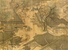 宋-张择端-清明上河图11 | Painted by the Song Dynasty artist Zhang Zed… | Flickr Korean Painting, Architecture Painting, Ink Brush