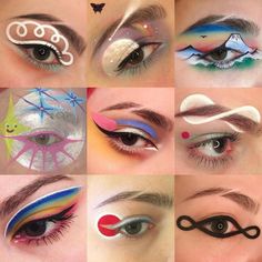 Makeup Drawing, Eye Makeup Pictures, Eye Makeup Designs, Crazy Makeup