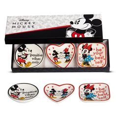 mickey mouse coasters in a gift box