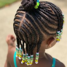 Toddler Braid Styles, Hairstyles With Beads, Cornrows Hair, Black Baby Girl Hairstyles, Baby Girl Hairstyles Curly, Toddler Braided Hairstyles, Kids Style Hair, Cute Toddler Hairstyles, Braids Cornrows