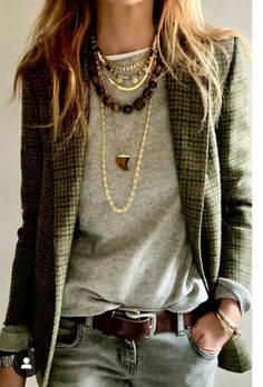 Ropa Shabby Chic, Mode Ab 50, Look Boho Chic, Jewellery Necklace, Stil Inspiration, Looks Street Style, Looks Chic