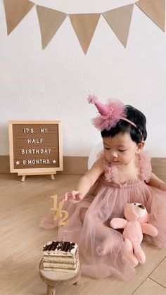 Half Birthday (6 months) Four Months Photoshoot Ideas, 6 Months Milestone Photoshoot, Baby 6month Photo Ideas, Half Birthday Shoot Ideas, 2 Month Birthday Ideas, Half Birthday Celebration Ideas, First Half Birthday 6 Months, Half A Birthday Ideas, Valentines Half Birthday Girl