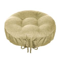 an image of a round chair cushion