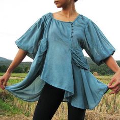 Ballerina.. Blouse...349 Blue mix silk (M) Boho and funky available in all colour .. Blue Lagenlook Blouse For Summer, Bohemian Blue Blouse With Buttons, Blue Bohemian Blouse With Buttons, Fitted Lagenlook Tunic For Summer, Spring Fitted Lagenlook Blouse, Spring Lagenlook Fitted Blouse, Summer Tunic Blouse With Buttons, Casual Silk Blouse With Buttons, Bohemian Style Festival Tops With Buttons