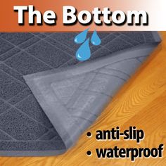 an anti - slip waterproof door mat with the bottom