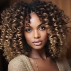 Middle Part Voluminous Crochet Curls Middle Part Crochet Hairstyles, Jerry Curl Weave Sew In, Crochet Braid Styles Curls, Fierce Hairstyles, Best Crochet Hair, Middle Part Curly Hair, Wavy Braids, Quick Styles, Black Women Hair Color