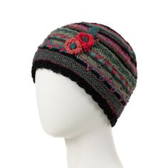 Lassen Beanie - knit hat w/ crochet flowers – Lost Horizons USA Knitted Wool Beanie, Feather Stitch, Holiday Gift Card, Kids Holiday Gifts, Sweater Hat, Wool Beanie, Boys Sweaters, Matching Headband, Holidays With Kids