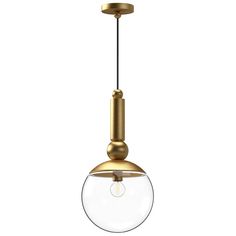 a light fixture with a glass ball hanging from the ceiling