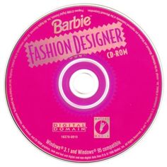 a cd with the label for barbie fashion designer