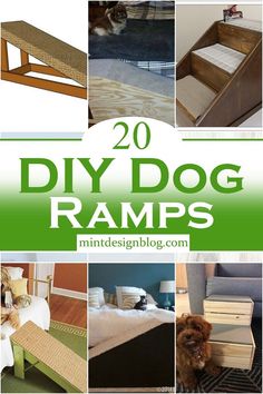 20 diy dog ramps that are easy to make and great for your pet bed