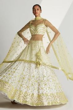 Shop for Angad Singh White Organza Embroidered Lehenga Set for Women Online at Aza Fashions White Resham Embroidered Lehenga In Organza, White Organza Lehenga With Resham Embroidery, White Fitted Lehenga For Eid, White Organza Choli For Navratri, White Organza Dupatta With Mirror Work, White Organza Sharara With Mirror Work, White Organza Gown With Zari Work, White Organza Lehenga For Diwali, Off White Organza Sets With Zari Work