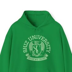 Shiz University Wicked the Musical varsity sweatshirt Wicked The Musical, Varsity Sweatshirt, Varsity Hoodie, Wizard, Wicked, Musical