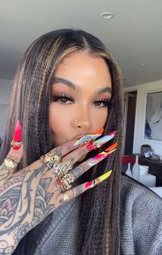 India Westbrooks, Lipstick Nails, India Love, Bad Tattoos, Really Cute Nails, Bling Acrylic Nails, Adventure Explore, Fire Nails, Foodie Recipes