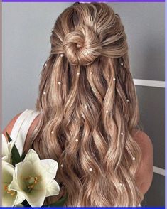 Frizura Za Vjencanje, Hoco Accessories, Half Ponytail, Simple Wedding Hairstyles, Elegant Wedding Hair, Wedding Hairstyles Half Up Half Down, Wedding Hair Inspiration