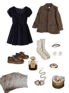 Vintage Dress Outfits, Outfit Mood Board, Academia Outfits, Outfit Collage, Soft Grunge, Mode Vintage, Dream Clothes, Vintage Dress