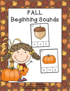 fall beginning sounds with pumpkins and leaves