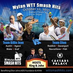 an advertisement for the 2013 us open tennis tournament, featuring two men and one woman