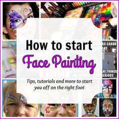 How To Start Face Painting — Beginners Guide Painting Beginners, Professional Face Paint