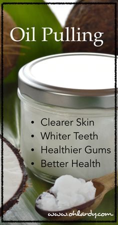 Oil pulls toxins, bacteria, viruses, fungi, yeast, plaque and more out of your mouth. ◾Take a spoonful of coconut oil in mouth first thing in the morning. ◾Swish forcefully for at least 5 minutes (ideally up to 20 ).  Do this while you are showering, getting dressed, etc.   ◾Spit out the oil into the garbage (Do not swallow and don’t spit in sink, it may clog your pipes!). ◾Rinse with warm water. Coconut Pulling, What Is Oil Pulling, Detox Kur, Whiter Teeth, Coconut Oil Pulling, Coconut Oil Uses, First Thing In The Morning, Clearer Skin