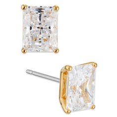 PRICES MAY VARY. High Quality - These cz stud earrings are crafted to be lightweight for easy all-day wear. 18K Rhodium Hypoallergenic earrings with a brilliant finish; Nickel and Lead-Free gold stud earrings Versatile - Perfect for any occasion and is comfortable to wear and adds a touch of sparkle to any outfit. Whether you're dressing up or dressing down, these studs are sure to make a statement. Simple - The sterling silver stud earrings are 18K Rhodium plated for a long-lasting shine and th Emerald Cut Stud Earrings, Stylish Earrings, Cubic Zirconia Earrings, Modern Love, Cz Stud Earrings, Zirconia Earrings, Emerald Earrings, Keep Jewelry, Online Earrings