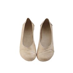 Gender: Women Type: Flats Main Materials: PU Insole: Canvas Sole: Rubber Type of Closure: Slip-on Style: Daily, Casual, Retro Season: Spring, Summer, Autumn Heel Height: Low (1-3 cm) Comfortable Beige Flat Heel Loafers, Casual Court Shoes With Leather Sole And Low Heel, Beige Slip-on Flats With Rubber Sole, Beige Slip-on Flat Leather Shoes, Beige Slip-on Leather Shoes With Closed Toe, Beige Flat Loafers, Beige Leather Slip-on Shoes With Closed Toe, Beige Slip-on Flats With Round Toe, Beige Slip-on Flats With Textured Sole