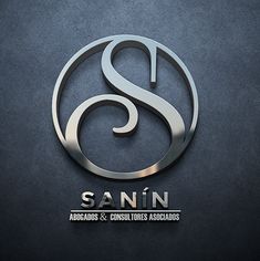 the logo for sann's and coutouts associates is shown on a dark background