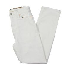 Manufacturer: Levi Strauss & Co. Style Type: Straight Leg Jeans Collection: Levi Strauss & Co. Sleeve Length: Material: 98% Cotton/2% Elastane Fabric Type: Cotton Specialty: Denim Sku: BH5797952 Size: 26.  Color: White.  Gender: female.  Age Group: adult. Jeans Collection, Elastane Fabric, Levi Strauss & Co, Levi Strauss, Straight Leg Jeans, Leg Jeans, Gender Female, Levi's, Age Group