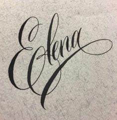 the word eleva written in cursive writing