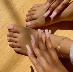 Pink Color Acrylic Nails, Nails That Match Everything, Matching Nail And Toe Sets, Matching Nails And Toes, Short Square Acrylic Nails, Exotic Nails, Long Acrylic Nails Coffin, Long Square Acrylic Nails