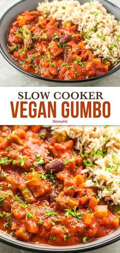 this slow cooker vegan gumbo is the perfect way to use up leftover food