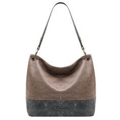 PRICES MAY VARY. Quality Material: This Wrangler purse is made of high quality vegan leather. Copper hardware adds a vintage vibe to the purse. Unique Design: Wrangler By Montana West, the two tone design makes this hobo bag more elegant and attractive. Dimension: 12.5"(L)x5.5"(W)x11"(H) Drop: 9.5". Wide strap is comfortable to stay on the shoulder. Structure: Inner two open pockets and a zipper pocket. After-sales service: 100% satisfaction guarantee. A Classic Simple and Stylish Hobo Bag:The s Wrangler Purse, Hobo Bags For Women, Shoulder Purses, Copper Hardware, Hobo Bags, Vintage Vibe, Large Tote Bag, Womens Purses, Leather Hobo