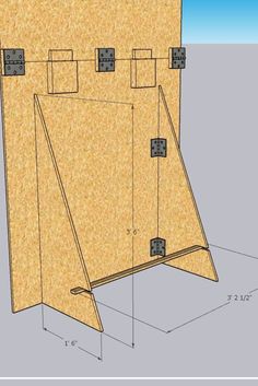 an image of a piece of wood with measurements