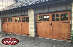 an image of a garage with wooden doors