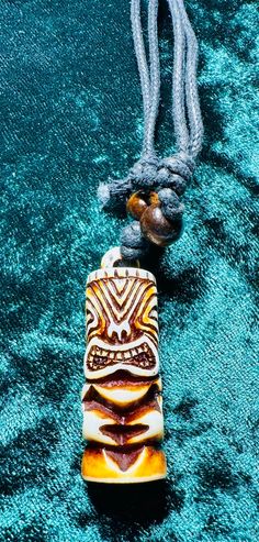 Great gift for anyone. 16" black rope chain beaded tiki necklace. Please visit store for other tiki items. Great gift Tiki Necklace, Braid Rope, Black Rope, Black Braids, Rope Chain, Pendant Necklaces, Party Wear, Jewelry Necklace Pendant, Great Gifts