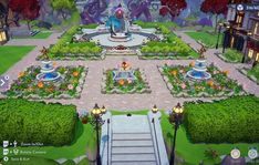 an image of a garden in the game animal crossing