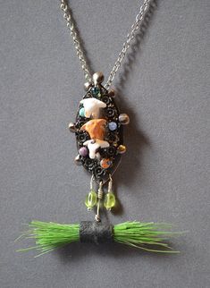 Three Billy Goats Gruff Necklace Hand Cast Copper Pendant Necklaces, Hand Cast Copper Pendant Necklace, Three Billy Goats Gruff, Billy Goats Gruff, Floral Frame, Green Beads, Wire Work, Green Grass, Green Bead