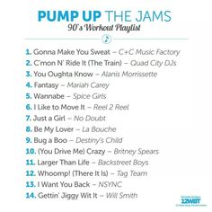 pump up the jams song list