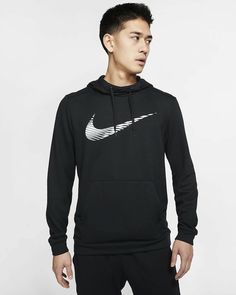 NWT Nike Dri-Fit Swoosh Training Pullover Hoodie Black Men’s Small All Sales Final.  No Returns or Exchanges Nike Hoodie Men, Men's Pullover, Hoodies Men Pullover, Nike Hoodie, Mode Online, Workout Hoodie, Pullover Men, Nike Dri Fit, Mens Fitness