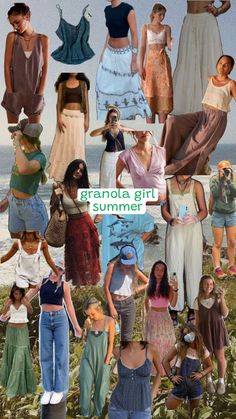 Granola Girl Aesthetic Outfits Summer, Granola Summer Outfits, Granola Girl Outfits, Granola Outfits, Granola Girl Aesthetic, 70s Outfits, Granola Girl, Little Outfits, Hippie Outfits