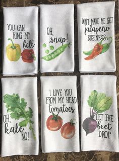 Vegetable Kitchen Towels, Towels - Do Take It Personally Funny Kitchen Towels, Cricut Press, Funny Vegetables, Veg Patch, Inner Sanctum, Christmas Cricut, 2014 Christmas, Washing Machine And Dryer, Quick Crafts